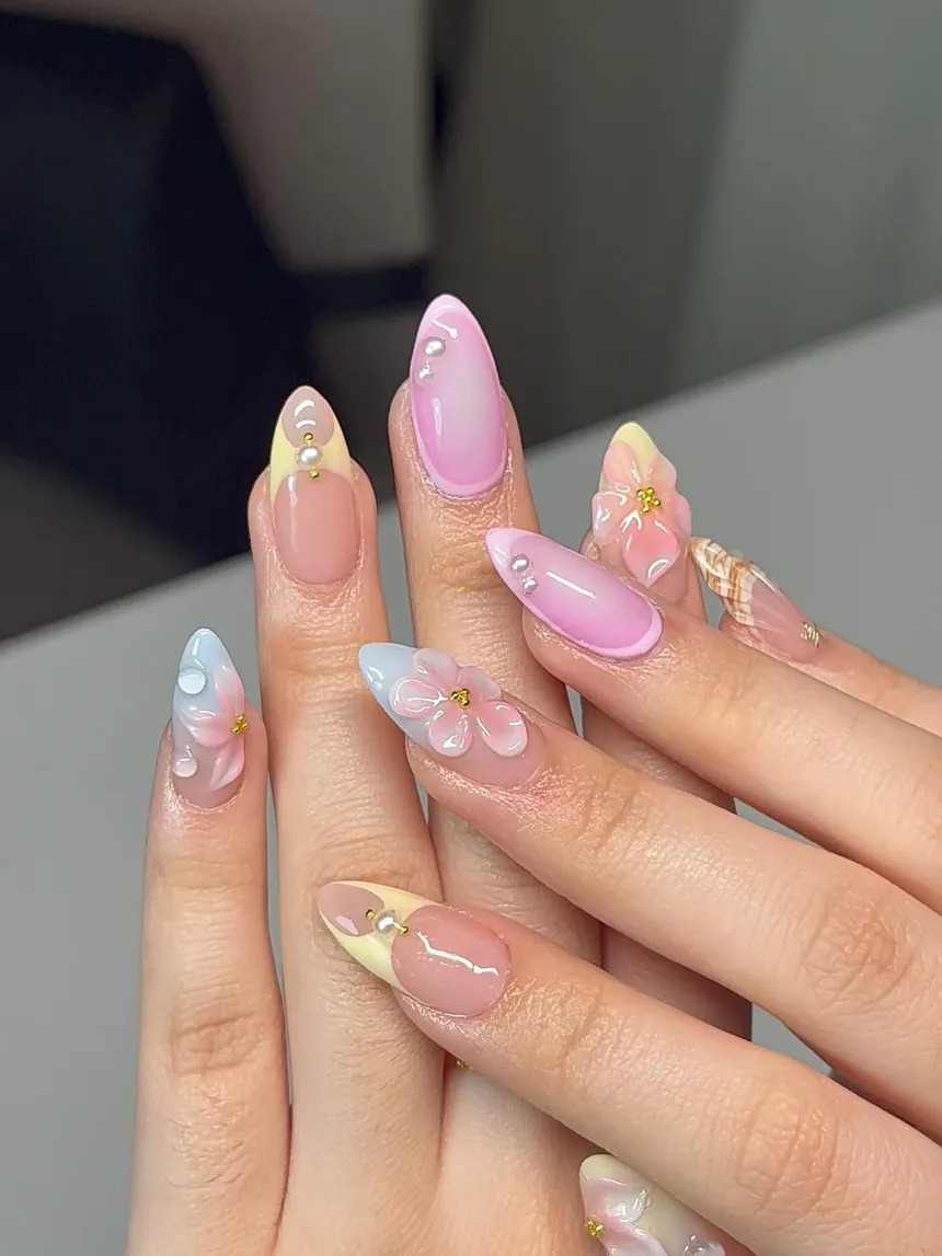 Almond Ombre Set